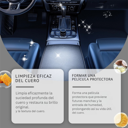 Crema limpiadora y restauradora de cuero